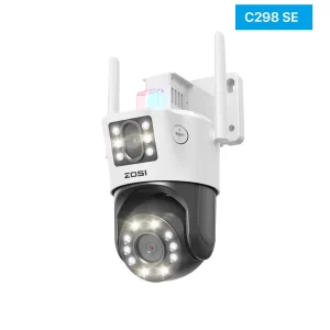 4K 8MP Dual-Lens(2x4MP)  Security Camera Outdoor 8X  360 Surveillane Cam