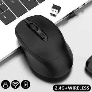 Bluetooth-Compatible Wireless Mouse 2.4G Rechargeable