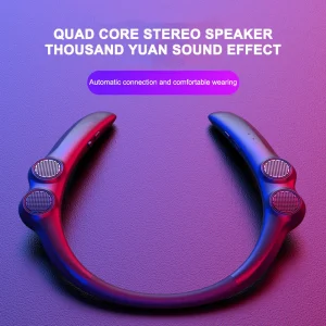 Wearable Bluetooth-compatible Speaker  4 Speakers Waterproof