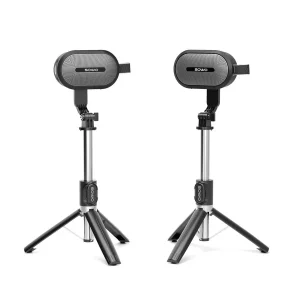 Wireless Dual Bluetooth Speakers Set, Adjustable Stands