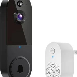 Wireless Doorbell Camera with AI Detection, 2-Way Talk, Night Vision, Cloud Storage