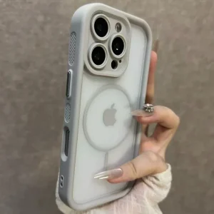 Trendy 2 in 1 Skin Feel Case for iPhone  For MagSafe Wireless Charging