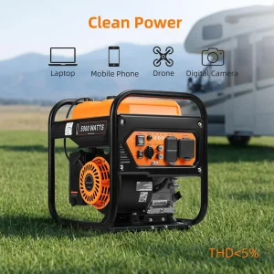 5000-Watts Portable Inverter Generator, - Thumbnail Image 2