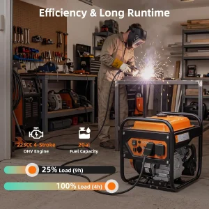 5000-Watts Portable Inverter Generator, - Thumbnail Image 6