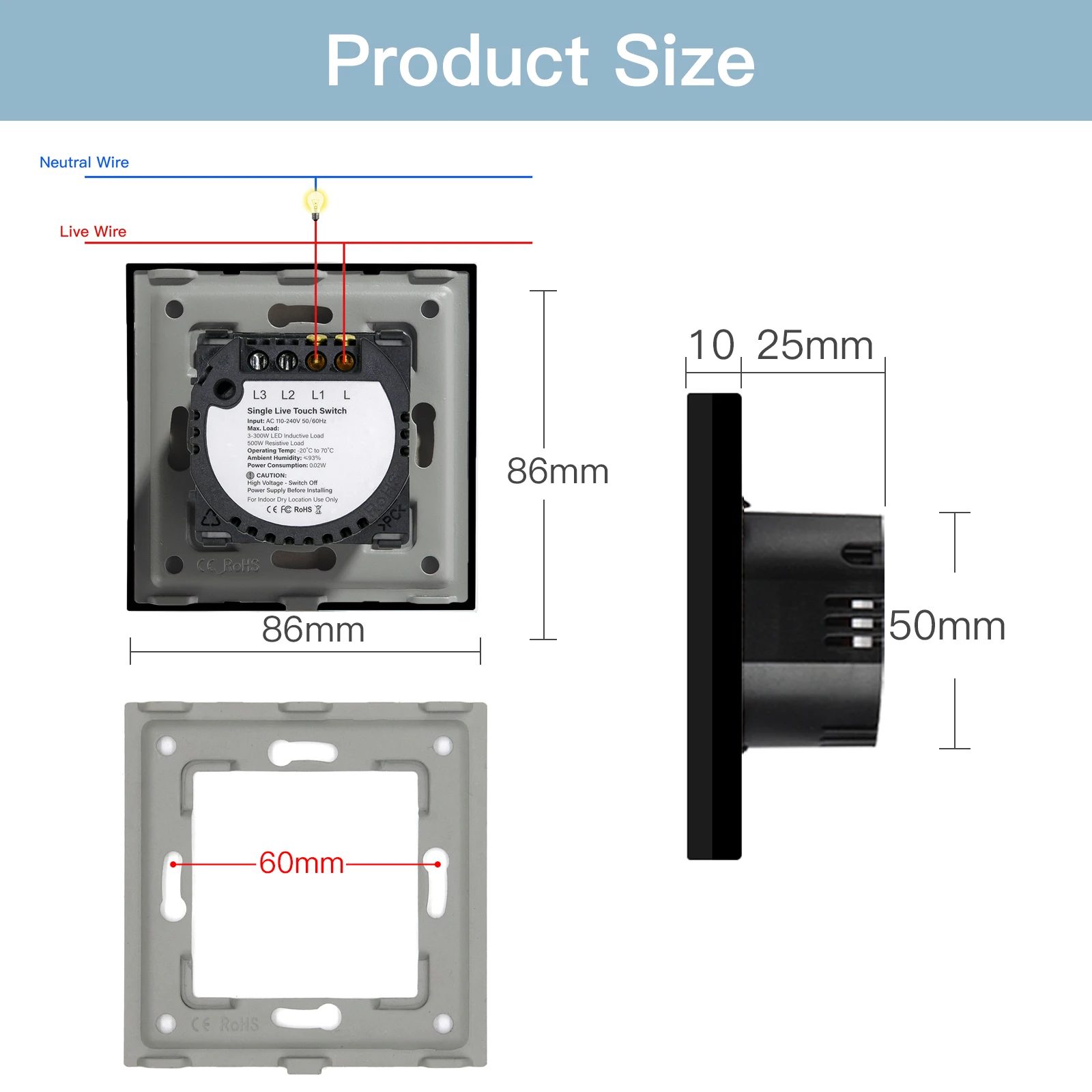 BSEED Touch Screen Light Switches - Image 6